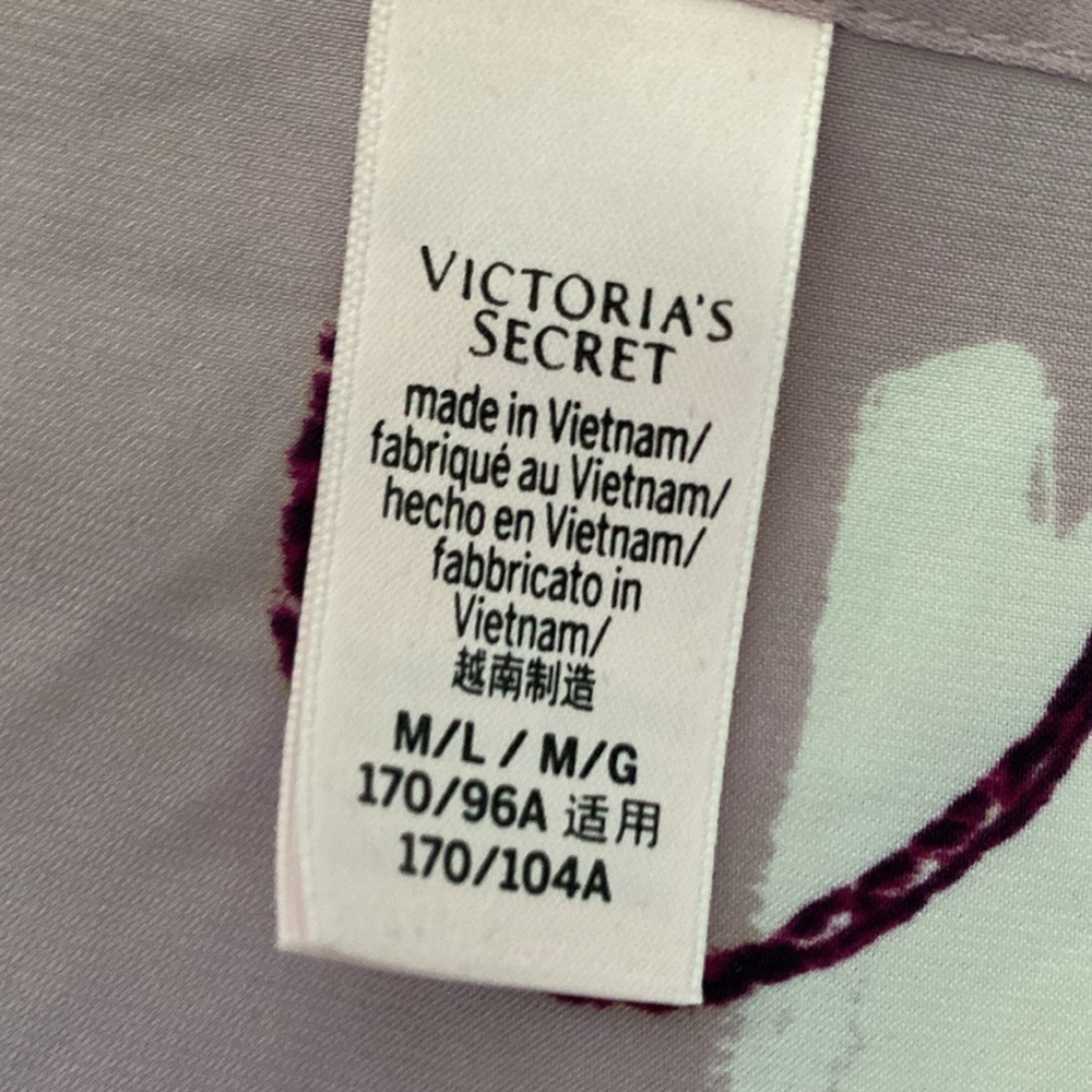 Victoria Secret loungewear/robe Women’s VS branded slinky sexy Pink purple M/L - Picture 11 of 12